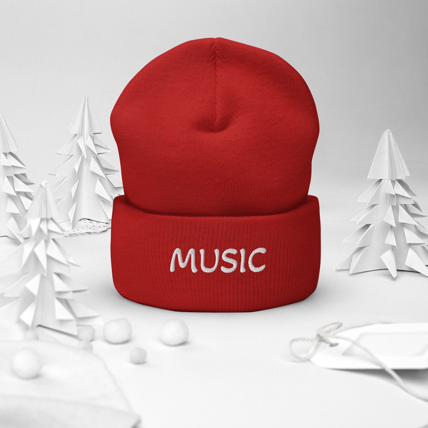 Music Cuffed Beanie