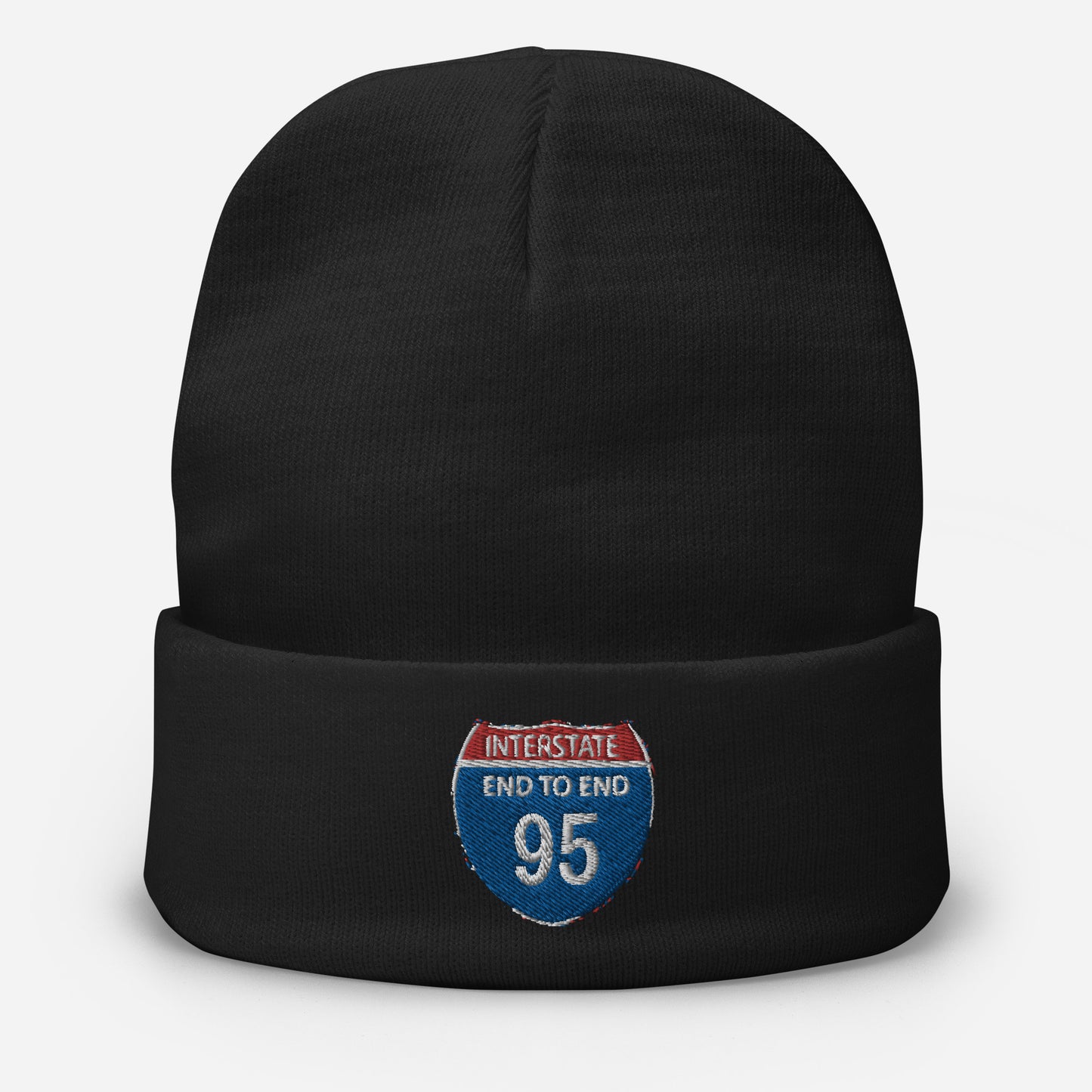 I-95 End To End Embroidered Beanie