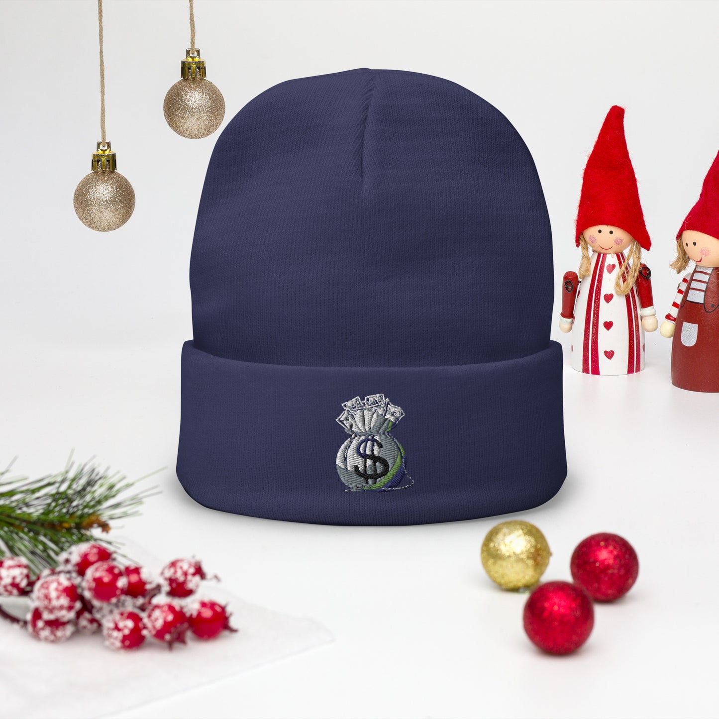 Get the Bag Cash Flow  Embroidered Beanie