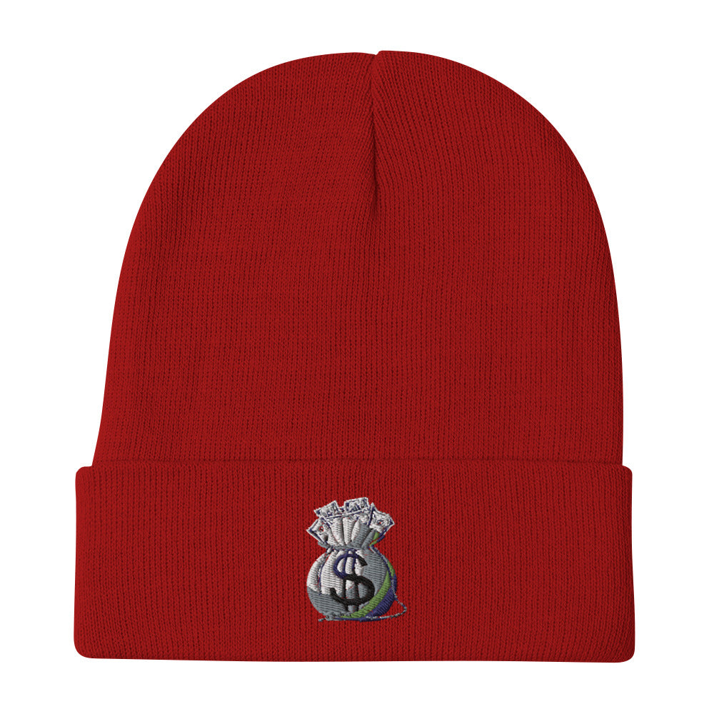 Get the Bag Cash Flow  Embroidered Beanie