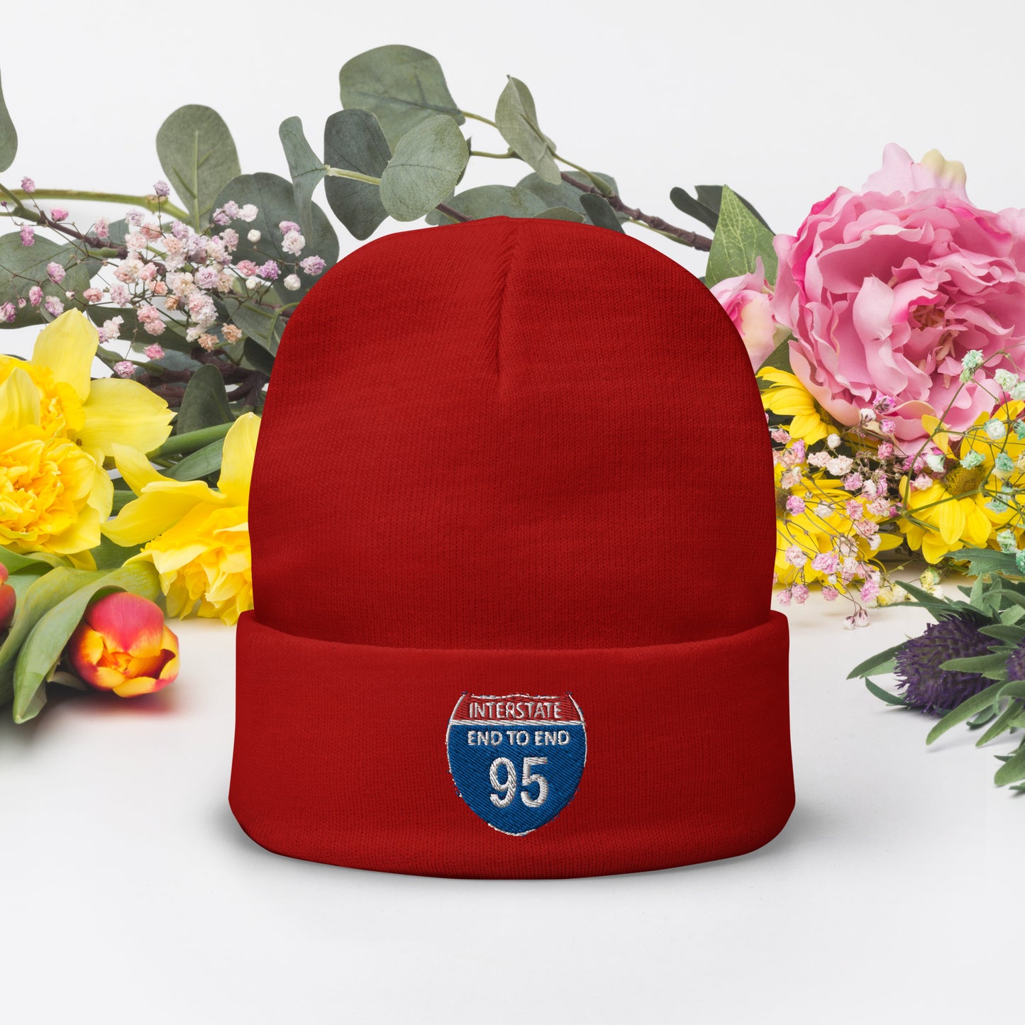 I-95 End To End Embroidered Beanie