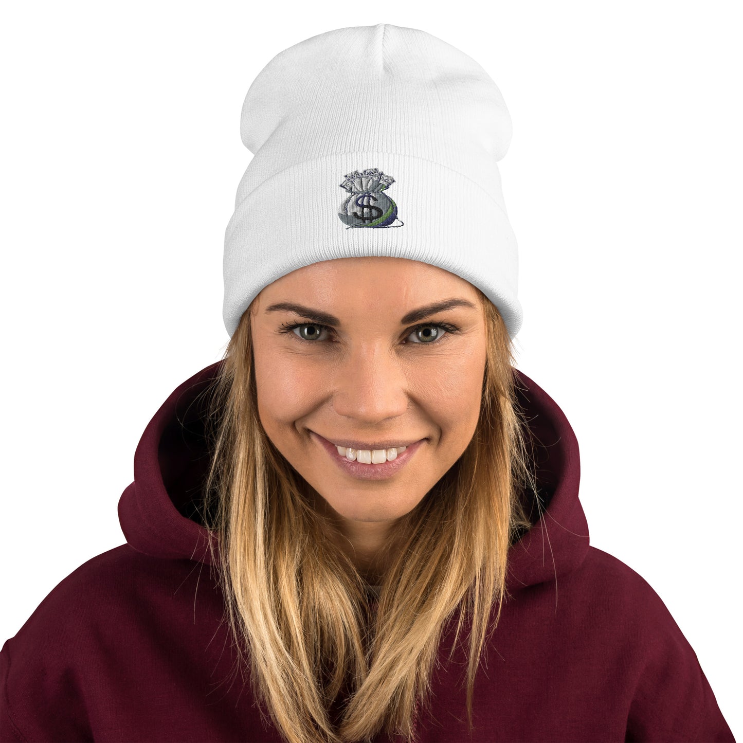 Get the Bag Cash Flow  Embroidered Beanie