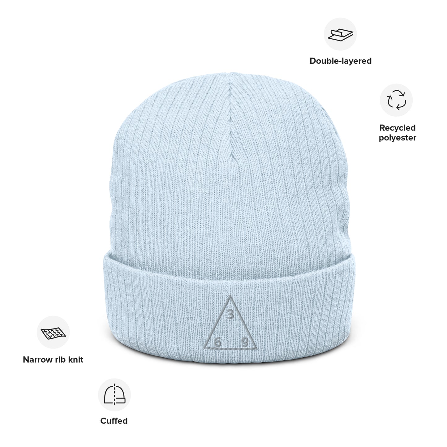 Universal Cheat Code Ribbed knit beanie