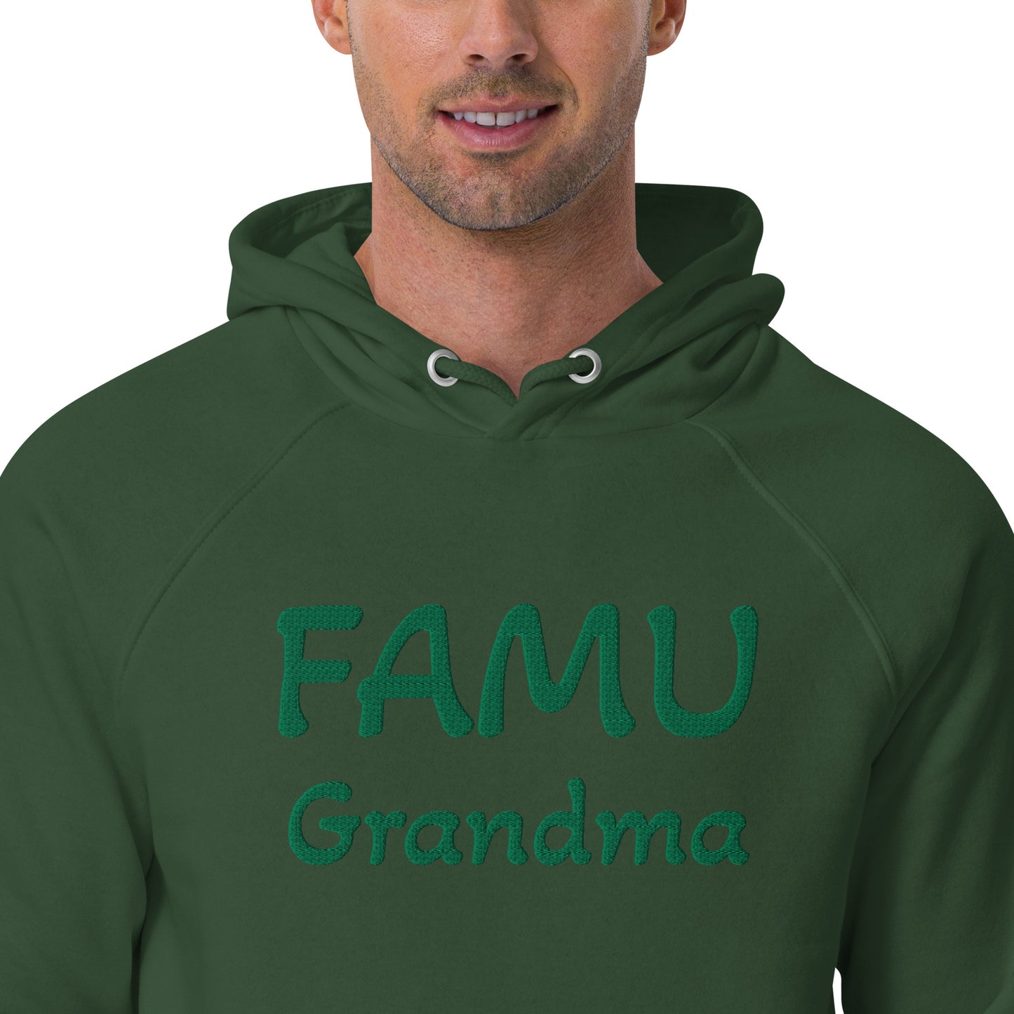 FAMU Grandma HBCU Unisex eco raglan hoodie