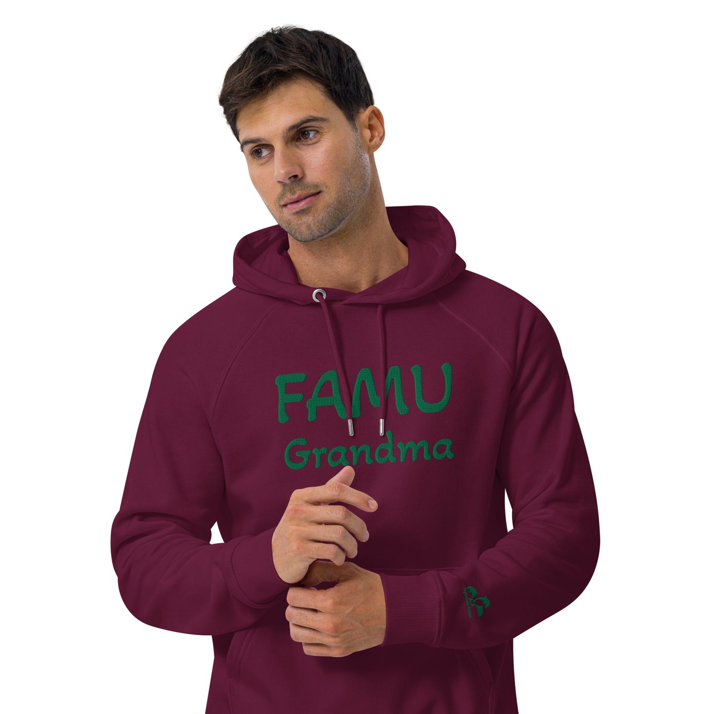 FAMU Grandma HBCU Unisex eco raglan hoodie