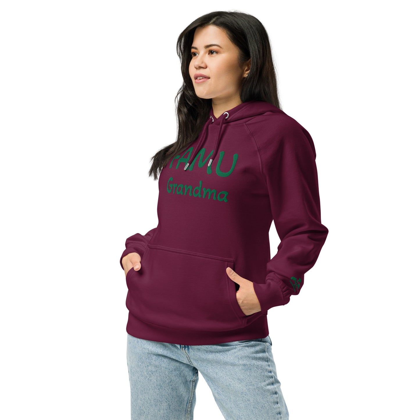 FAMU Grandma HBCU Unisex eco raglan hoodie