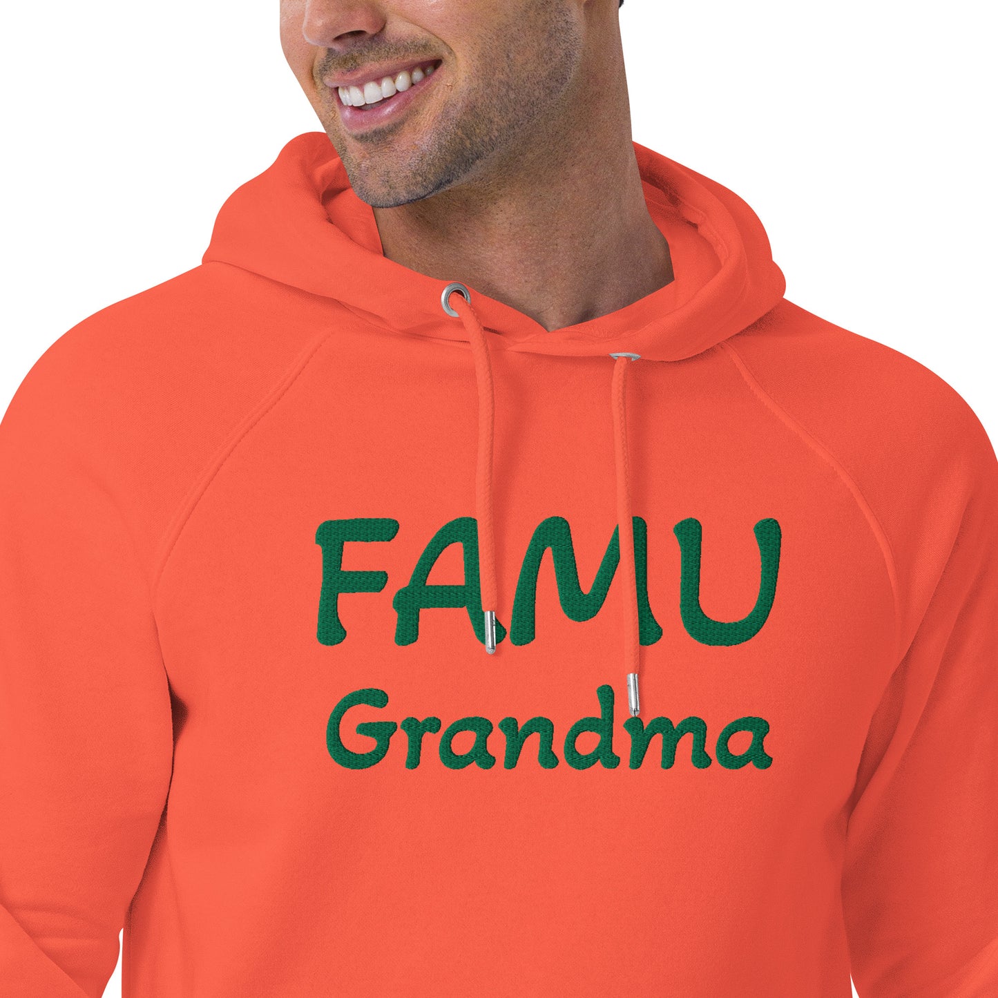 FAMU Grandma HBCU Unisex eco raglan hoodie