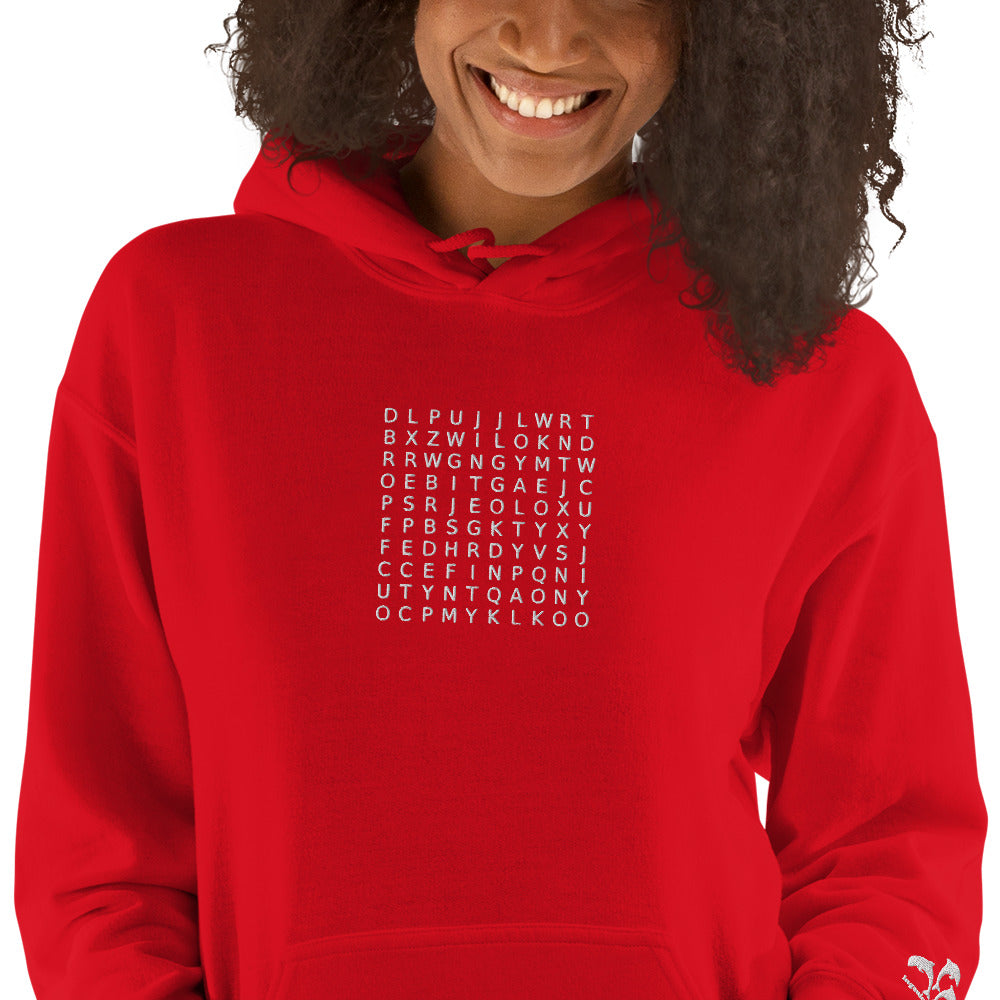 Word Search Loyalty, Respect, Integrity Unisex Hoodie