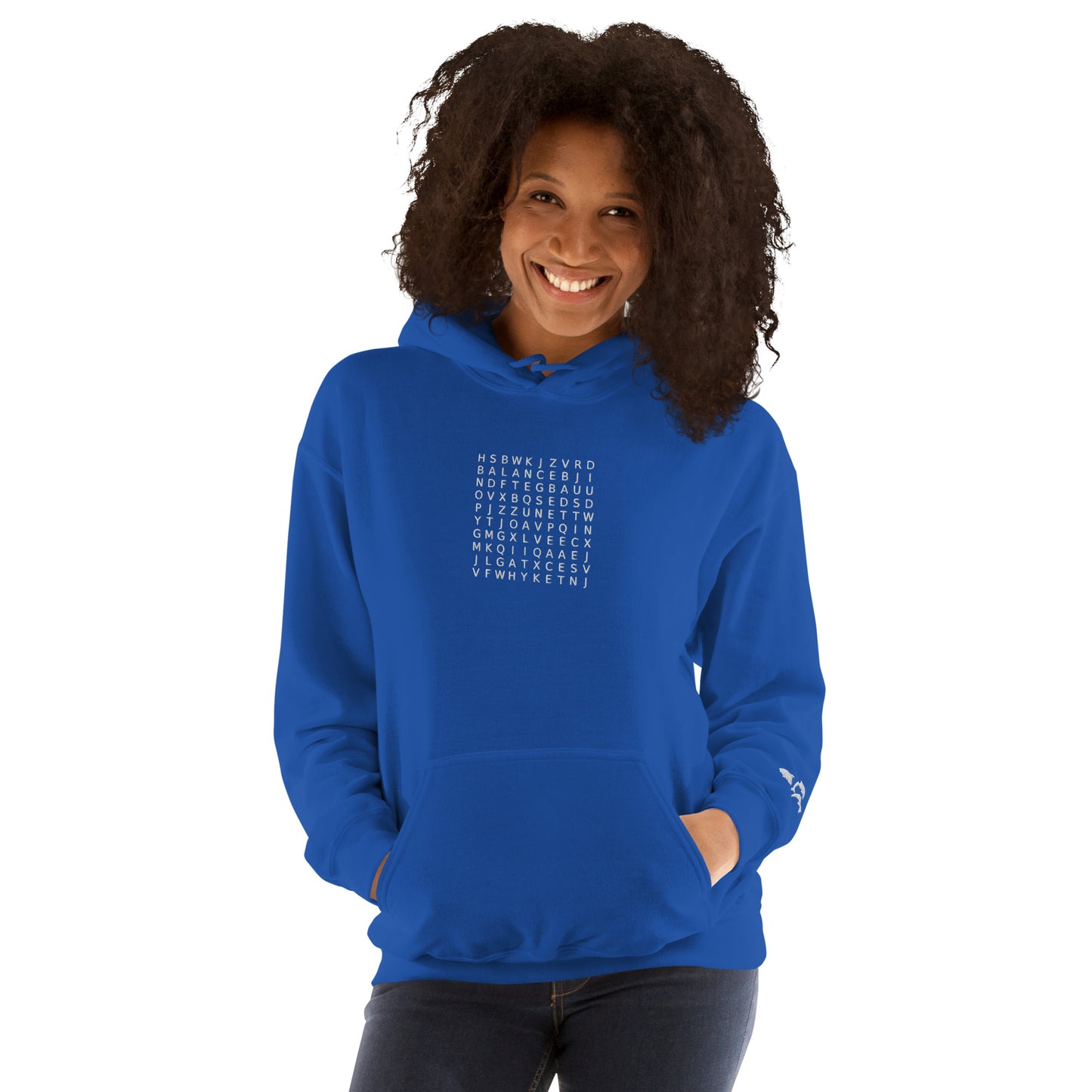 Word Search Balance, Equality, Justice, Peace Unisex Hoodie