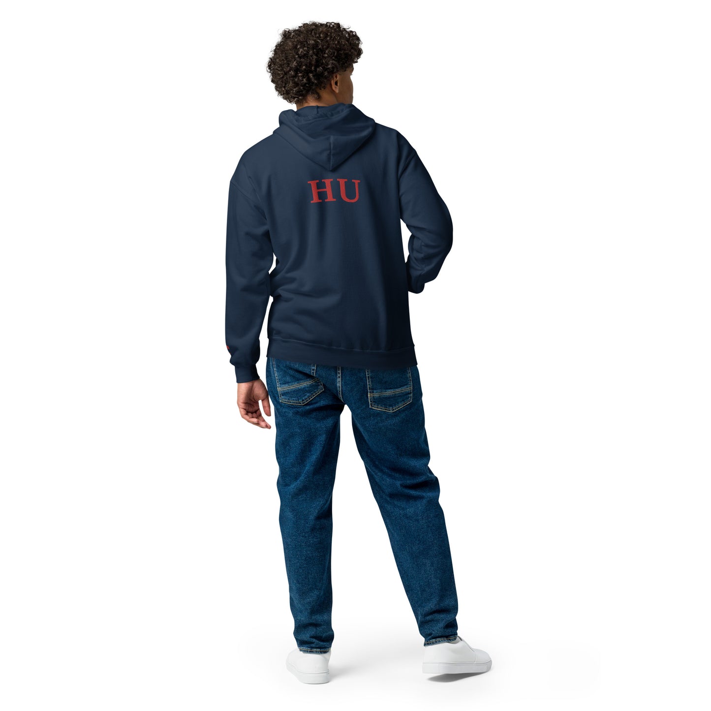 Howard University Unisex heavy blend zip hoodie