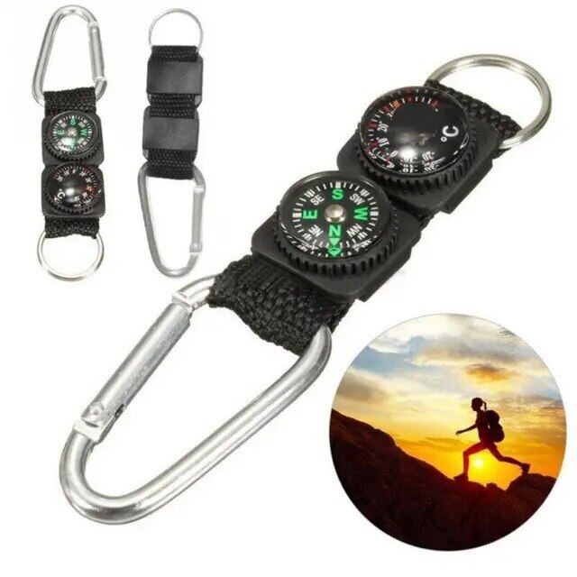 Camping Outdoor Tools Multi Compasses Pointer Mini Keychain