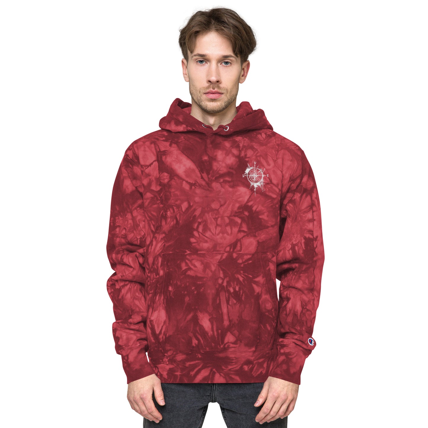 Nautical Unisex Champion tie-dye hoodie