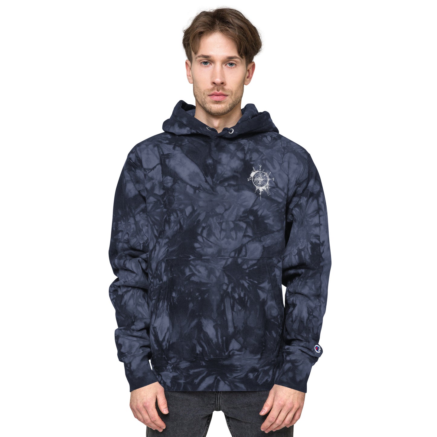 Nautical Unisex Champion tie-dye hoodie